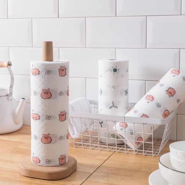 

cleaning cloths 1 roll non-woven fabric washing cloth towels kitchen towel disposable practical rags wiping souring pad