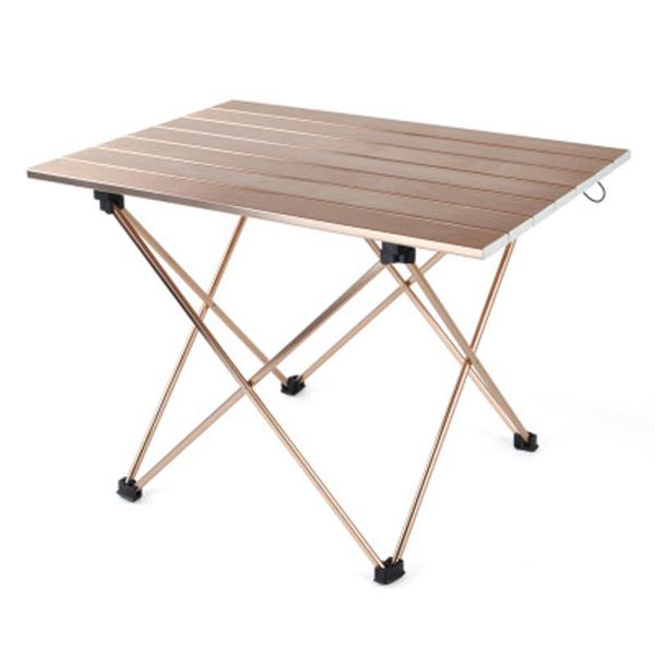 

camp furniture folding aluminum table camping beach ultra light backpack foldable with handbag outdoor desk garden