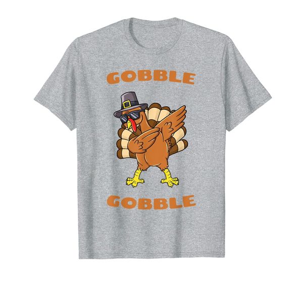 

thanksgiving day gobble gobble turkey trot funny gift t-shirt, White;black