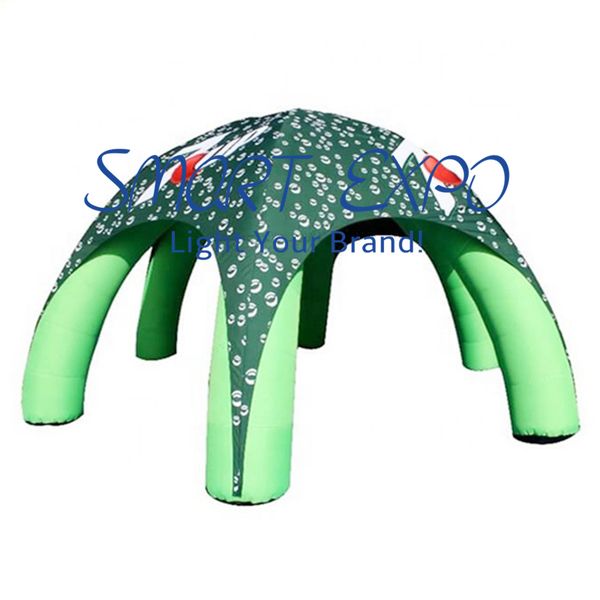 

spider tent inflatable canopy dia4xh3.5m with custom printing base blower