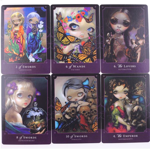 Belas criaturas Tarot Cartões Tarot Inglês Indoor Jogo Jogando Magia Futuro Divination Set