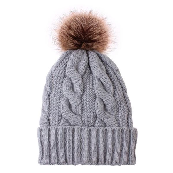 

beanie/skull caps winter hats for women thick warm plush solid color hat bonnets wholesale gorros fashion autumn beanies, Blue;gray
