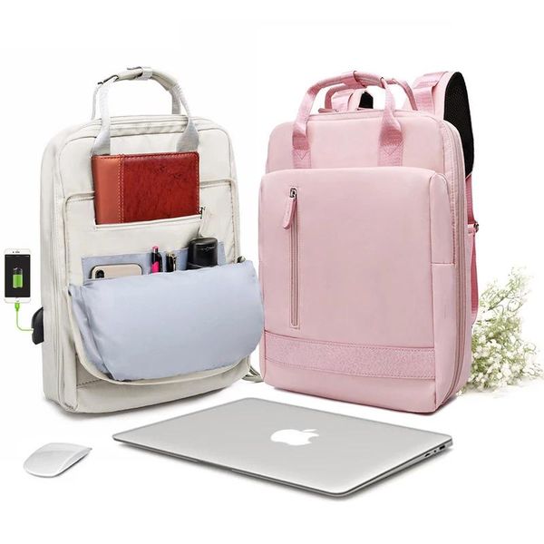 

backpack canvas backpacks daypack school bag girl fashion sac a dos femme 2021 man waterproof charging lappurse for women