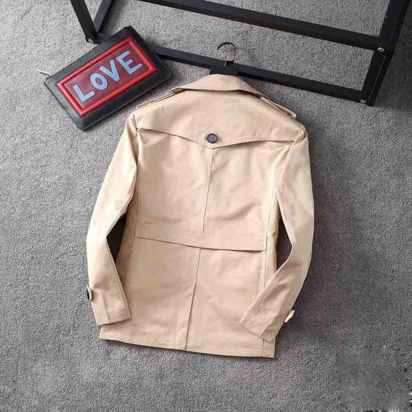 

20ss classic fashion belt belt slim selling mid-length british trench coat / british designer and men's women's double-breasted bb, Black