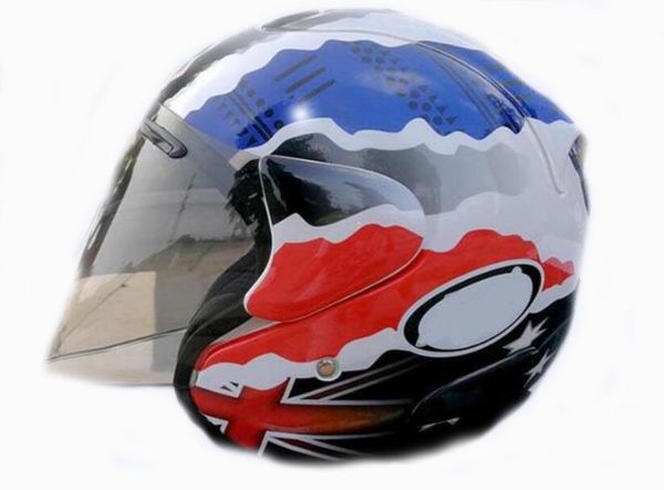 

motorcycle helmet, personality male and female racing uv half helmet