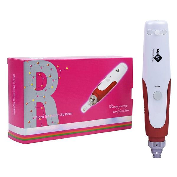 Новый MyM Electric Igle Igle MicroNeedle Roller Photon Electrics Derma Make The Dempen Microothapy Pen