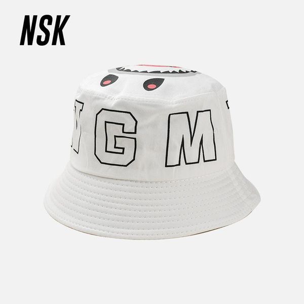 

cloches nsk bucket hat cartoon fishing cap men hats letter women caps outdoor fashion casual couple hip hop sunscreen