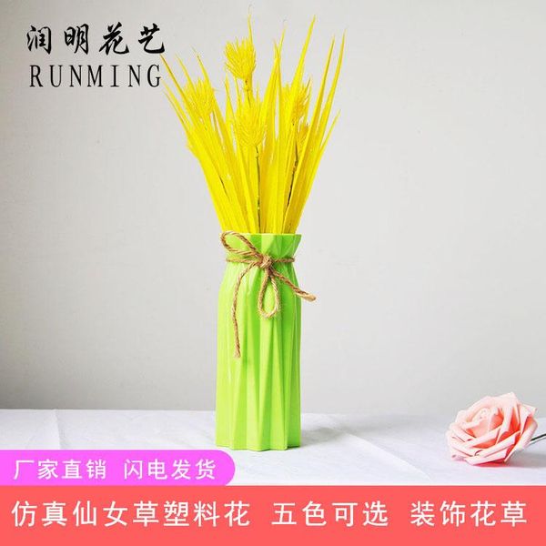 

color plastic flowers plastic grass hipster decorative grass imitation flowers pastoral style home decoration wedding pgraph