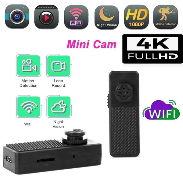 

mini cameras hd 4k ip cam wifi camera p2p /ap home security monitor micro bodycam motion detection night vision camcorder