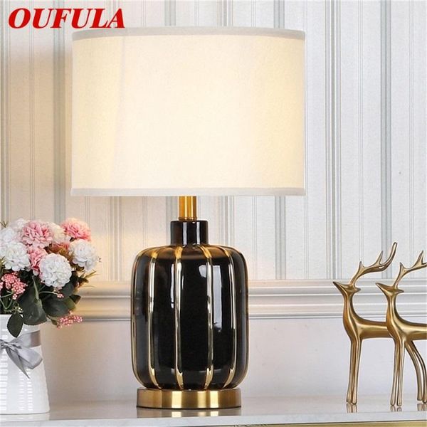 

table lamps oufula ceramic desk luxury modern led lighting for home bedroom
