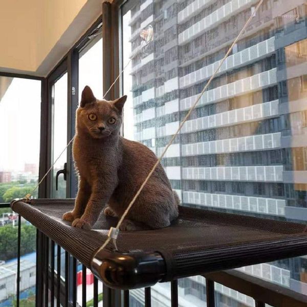 

cat beds & furniture hammock pet supplies super screw suction balcony climbing frame bed stitching design litter1