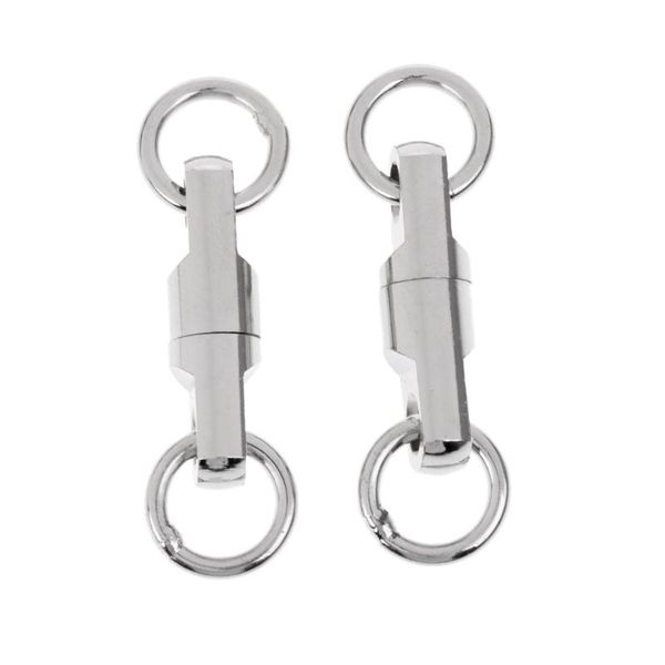 

2 pieces stainless steel fishing swivels fishing swivels snap tackle accessories