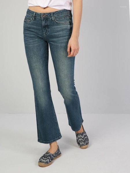 

women's pants & capris colins woman 791 monica regular fit denim high rise boocut jean pantswomen's trousers for women wom, Black;white