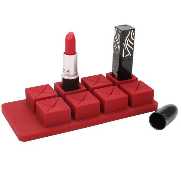 

bathroom storage & organization lipstick organizer nail polish holder -8pcs makeup stand dressers for bedroom cosmetic