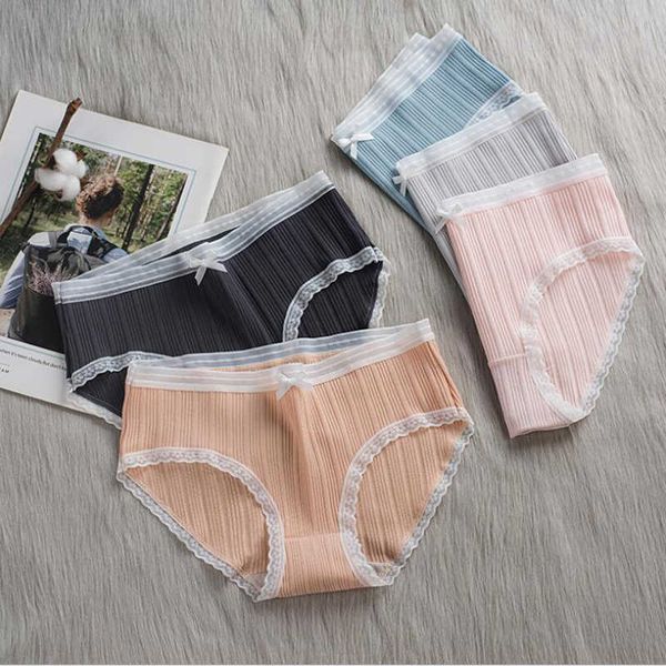 

new ees women girls pure cato stretch comfortable low tail underwear, Black;pink