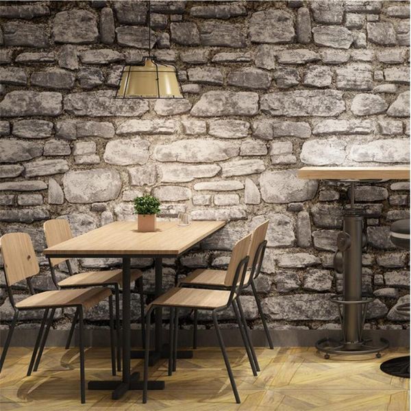 

wallpapers papier peint 3d retro brick pattern wallpaper living room bedroom pot shop hair salon clothing store special