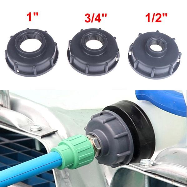 

watering equipments ibc tank fittings s60x6 coarse thread cap 60mm inlet female to 1/2" , 3/4" 1" adapter connector