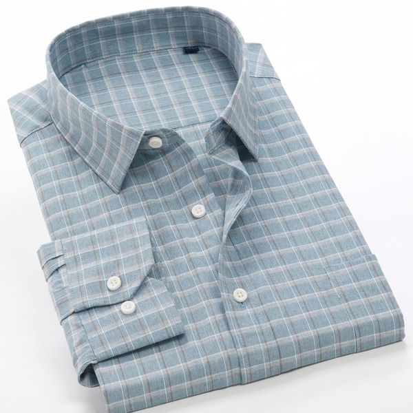 

2021 spring and autumn new 7xl 8xl 9xl 10xl men's business casual classic plaid shirt long sleeve fashion men's loose shirt, White;black