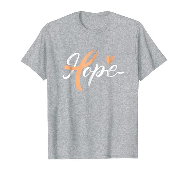 

hope heart strong fight uterine cancer cute shirts gift, White;black