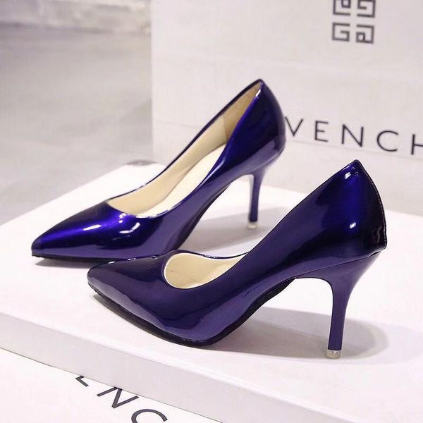 

dress shoes single women 2021 spring and autumn pointed high heels stiletto wedding shallow mouth professional, Black