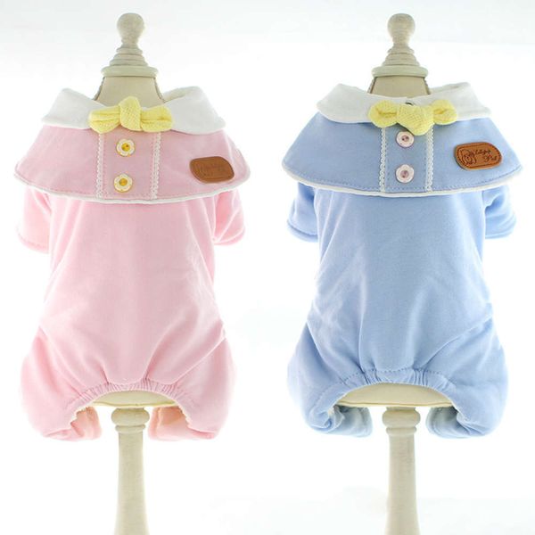 

dog clothing autumn and winter student bib cotton padded cute princs pet