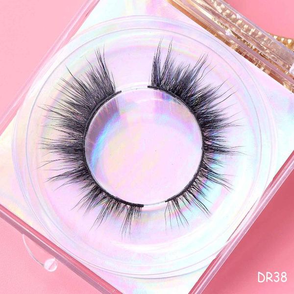 

false eyelashes lashes 3d faux mink fluffy soft wispy volume natural long eye reusable eyelashs makeup case