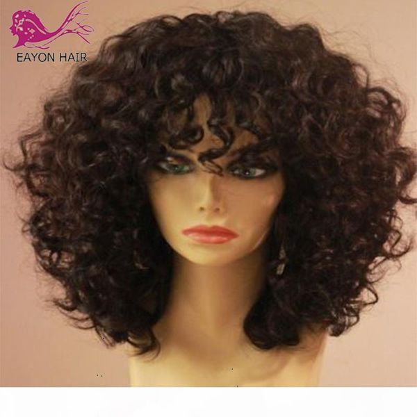 

eayon 5x5 silk scalp lace front wig emulation scalp human hair wigs wavy remy brazilian frontal wig baby hair pre plucked, Black;brown