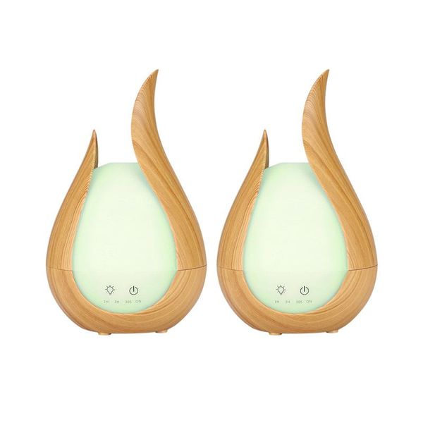 

humidifiers humidifier, aroma wood grain ultrasonic smart office bb silent spray night light