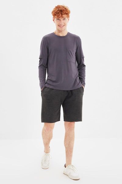 

men's shorts trendyol male & bermuda tmnaw22sr0070, White;black