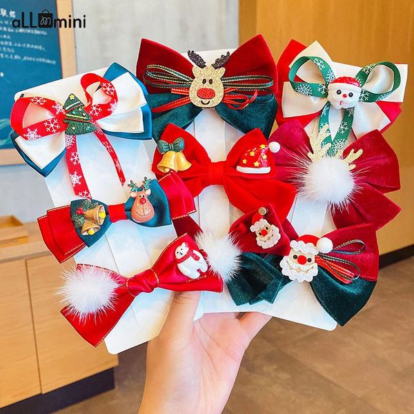

hair accessories 3pcs/set fashion girls cartoon christmas spring hairpins children lovely clips barrettes kids 2021, Slivery;white