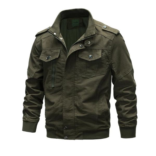 

men's jackets 2021 military jacket men spring autumn cotton windbreaker pilot coat army bomber cargo flight male clothes, Black;brown