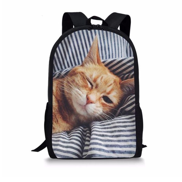 

backpack 2021 style cute animal print kids backpacks cats children's school bags for boys girls students travel