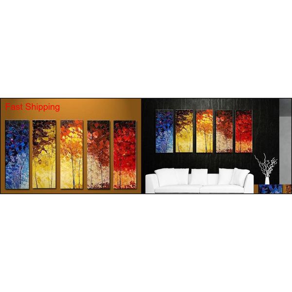 

30x80cmx5p,huge art wall on canvas modern abstract phoenix decorative handpainted qylbdx sports2010