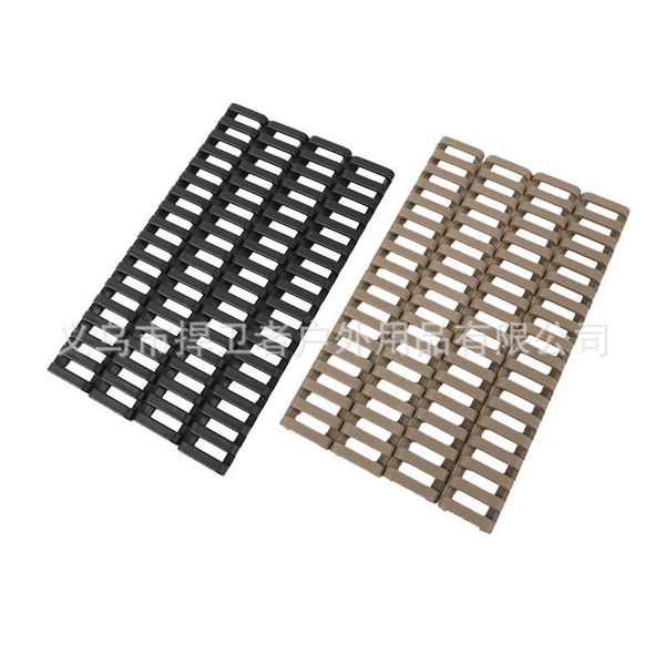 

4x 18- non slip mat slot picatinny ladder rail panel handguard protector resistant cover 110 x2