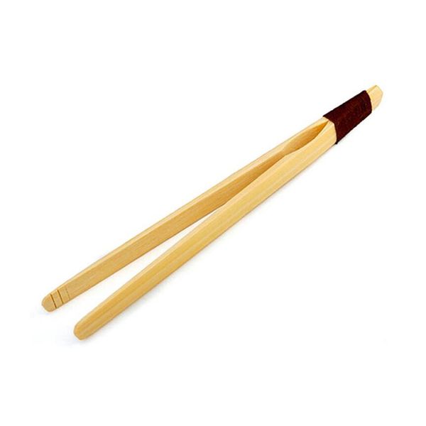 

natural bamboo tea tweezers clip kung fu accessories fruit wine glass tool, Black