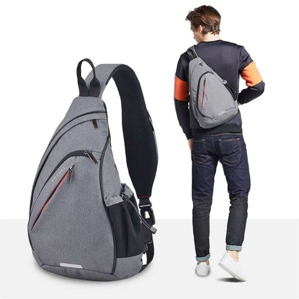 Mixi Uomo Zaino monospalla Borsa a tracolla da donna Borsa a tracolla USB Ragazzi Ciclismo Sport Viaggio Versatile Borsa moda Studente Scuola 210929