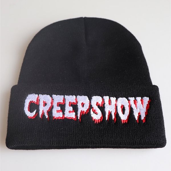 

beanies sale popular wool hat creepshow embroidered knitted warm pullover ski hat, Blue;gray