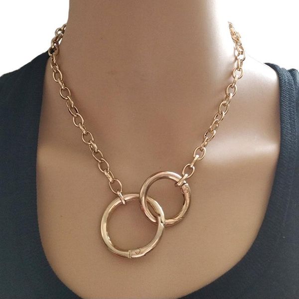 

gold silver color necklace crystal clavicle chain fashion new design jewelry gift