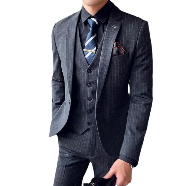 

men's suits & blazers wedding , jacket, vest and trousers, formal suit, 3-piece set, social office, 7xl, White;black
