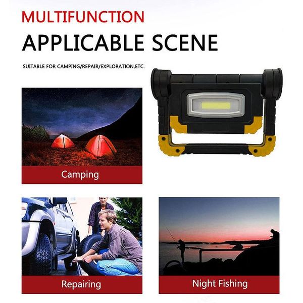 

working light led searchlight 150w portable spotlight waterproof work lamp handy use 4xaa battery