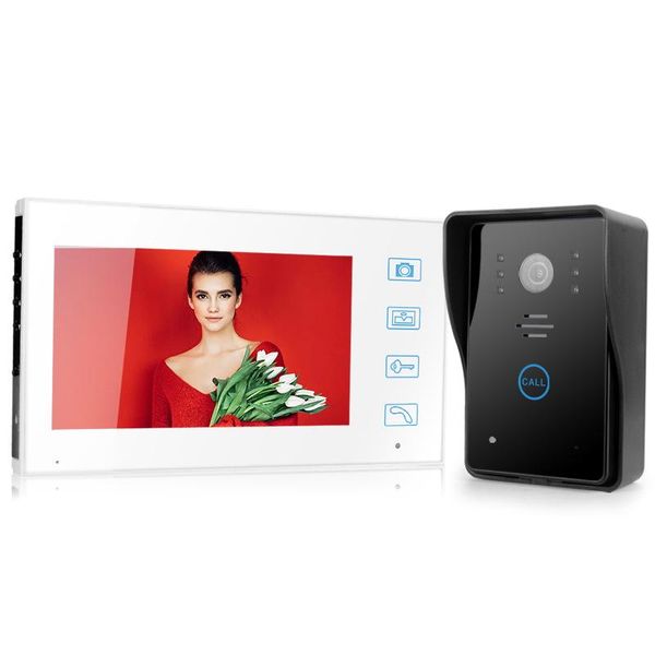 

doorbells 7" wifi wireless smart video intercom 1200tvl doorbell entry camera waterproof home doorphone security system