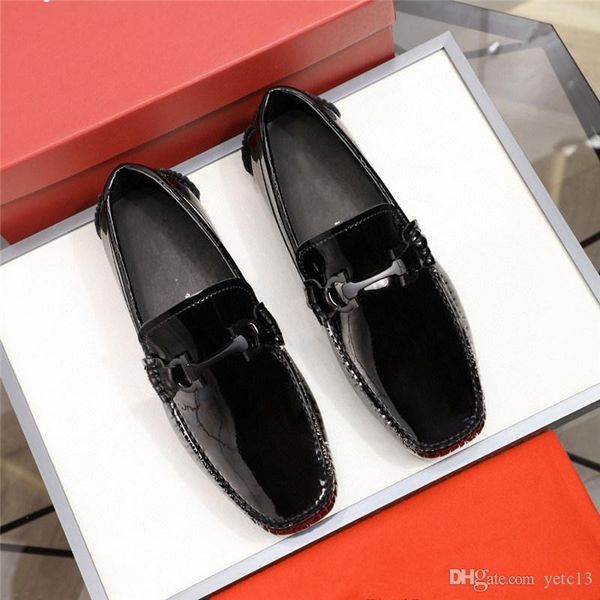 

77 brand luxury italian mens shoes casual brands slip on formal designer shoes men loafers moccasins genuine leather brown driving shoes 22, Black