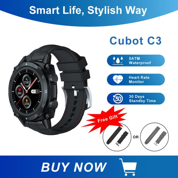 

cubot c3 smartwatch sport heart rate sleep monitor 5atm waterproof touch fitness tracker smart watch for men women android iosg, Slivery;brown