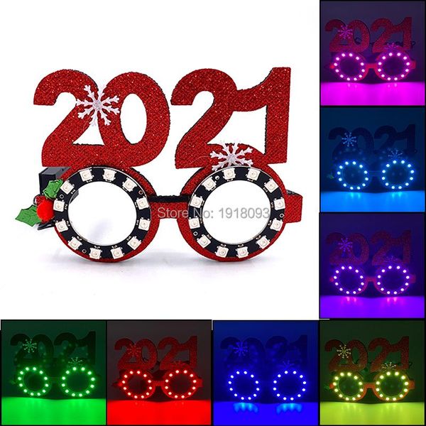 

party decoration led glasses christmas year eyewear colorful light up glow supplies gift