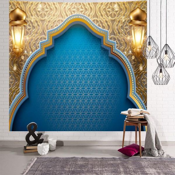 

party decoration eid mubarak decor ramadan decorations for home wall hanging tapestry muslim festival background cloth sleeping