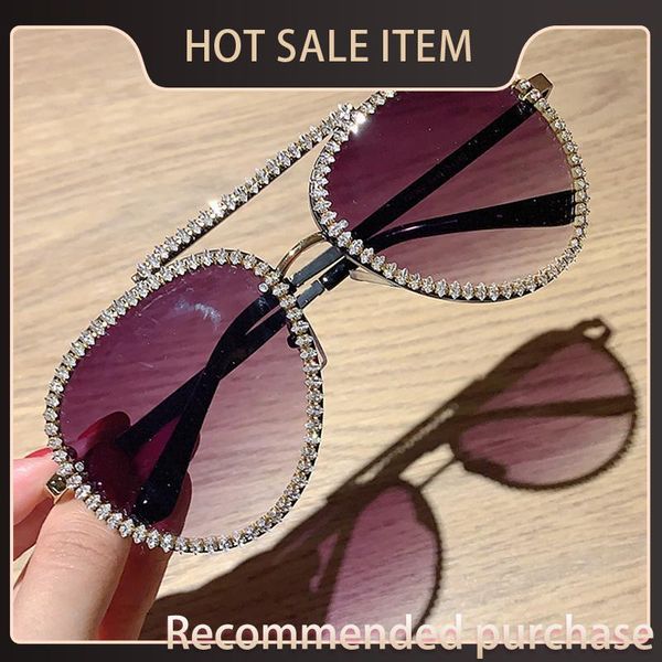 

eyewear sunglasses oversize women driving mens vintage metal sunglasses mirror frames diamond glasses luxury shades for sun twkle nfwsq, White;black