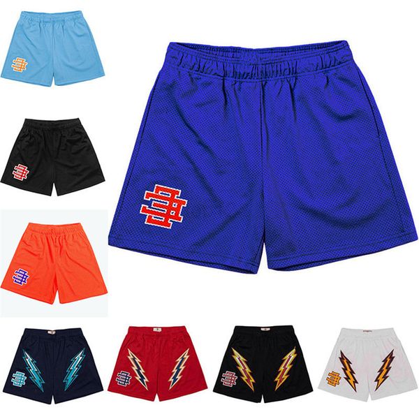 

ee eric emanuel basic short mens womens designers fitness shorts mesh breathable beach pants sports series basketball pant york, White;black