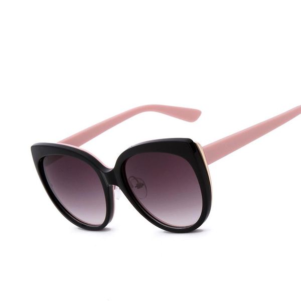 

pink sunglasses gbikr sunglasses mirrored uv brand eye coating women cat protection faminino wholesale-oversized frame vgbns, White;black