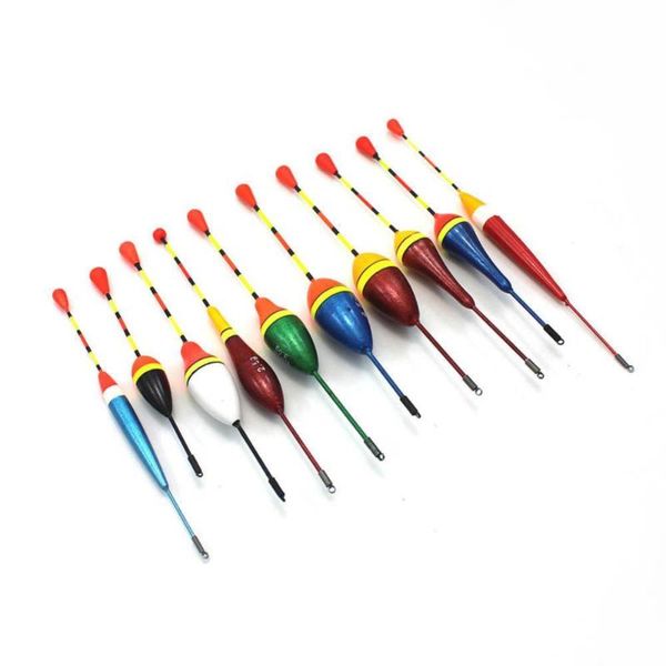 

fishing accessories 10pcs floats buoy stick fluctuate mix size color