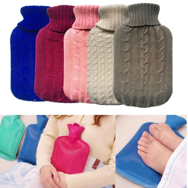 

table napkin water bottle bag pocket hand warmer cover sleeve knitted covers relaxing heat/cold therapy 2000 ml